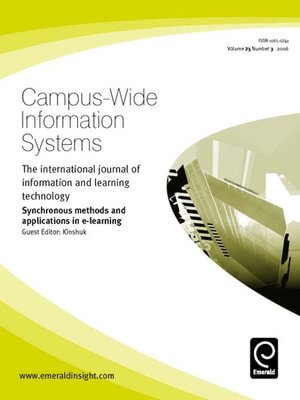 cover image of Campus-Wide Information Systems, Volume 23, Issue 3